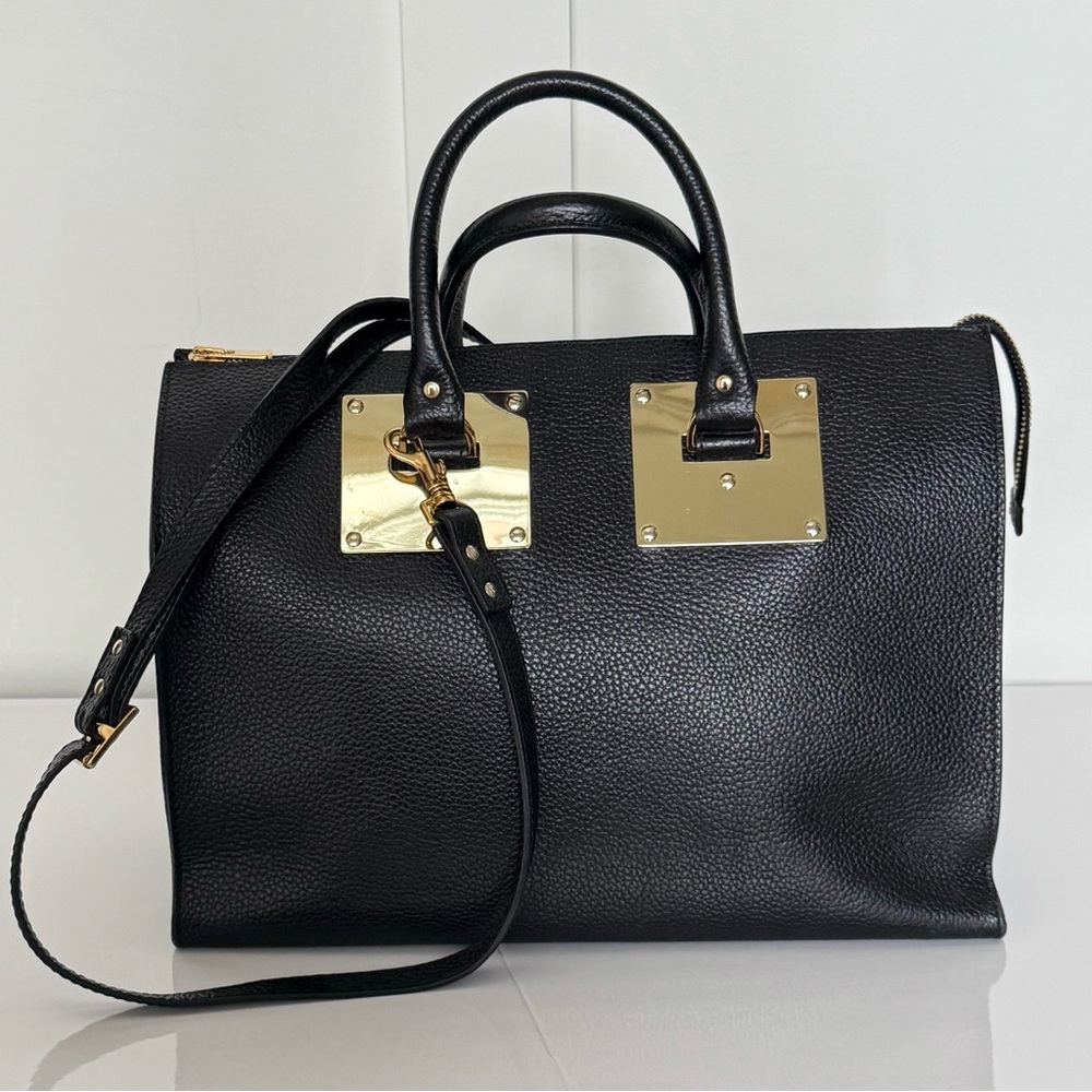 Sophie Hulme Zip Top Bowling Bag with Whistle Charm